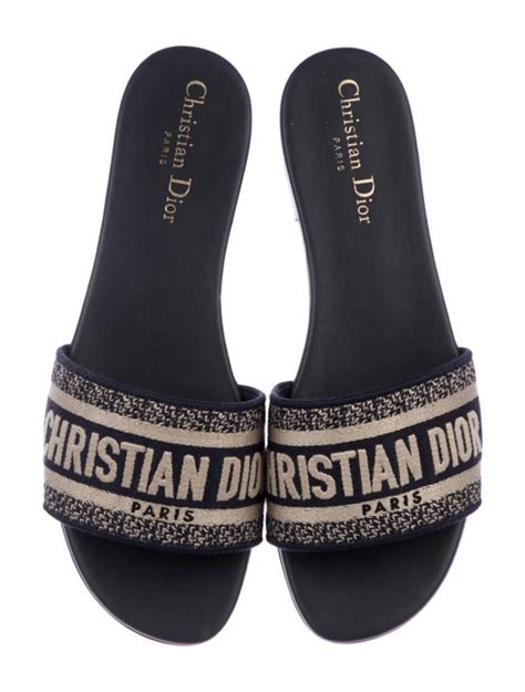 christian dior espadrilles slides|realreal christian dior sandals.